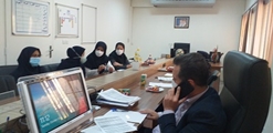 حضور اعضا کمیته دانش در بیمارستان حضرت ولی عصر(عج) شهرستان اقلید.